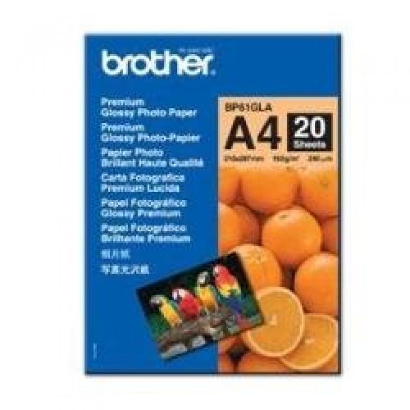Brother&nbsp;&nbsp;-&nbsp;&nbsp;Papier Photo Brillant A4 BP61GLA