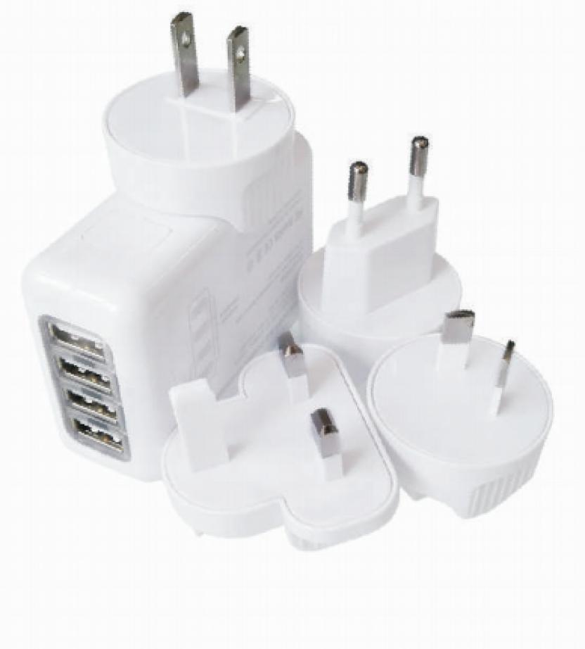 smartiva&nbsp;&nbsp;-&nbsp;&nbsp;chargeur de voyage  4 USB